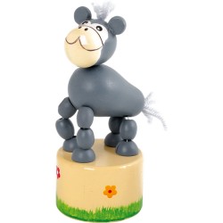 Lustige Drückfiguren, Holzfiguren, Tiere