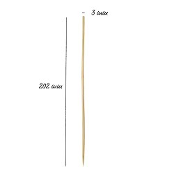 Bambus Schaschlikspieß, Holzspieß 100 Stück 20cm